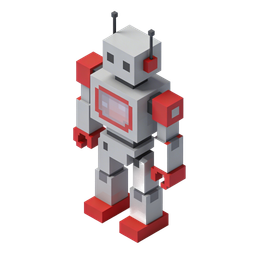 Pixel Robot Icon for Technology Projects
