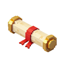 Pixel Scroll Icon - Isometric 3D Document Graphic