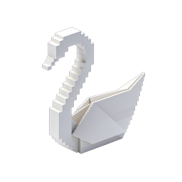 Pixel-Treppe Z Isometrisches 3D-Icon