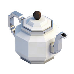 Stylish Pixel Teapot Icon for Culinary Purposes