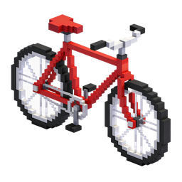 Pixelated Bicycle Icon - Fun and Playful Design
