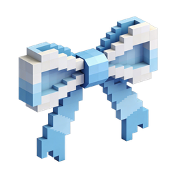 Pixelated Bow Icon for Gifts and Celebrations