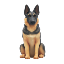 Realistic German Shepherd Icon for Pet Lovers