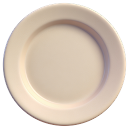 Plain Plate Icon for Culinary and Dining Uses