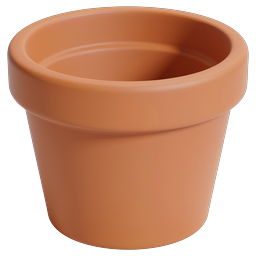 Stylish Terracotta Plant Pot Icon for Gardening Needs