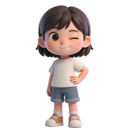 Playful Kid Icon for Creative Projects