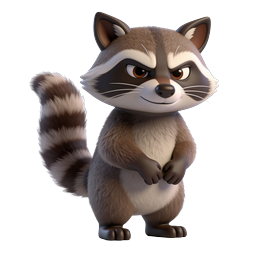 Playful Raccoon Icon for Fun and Nature Projects