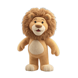 Adorable Plush Lion Icon for Kids' Designs