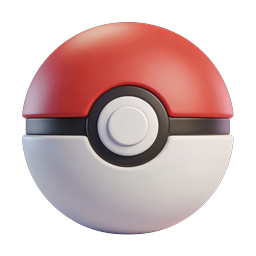 3D Pokéball Icon - Realistic Pokémon Capture Device