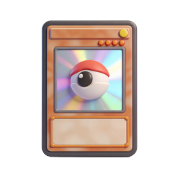 Holographic Pokémon Trading Card 3D Icon