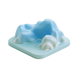 Polar Bear Family Ice Icon | Arctic Wildlife 3D Clay