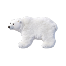 Icono de oso polar 3D lindo - Icono de aplicación de fauna ártica