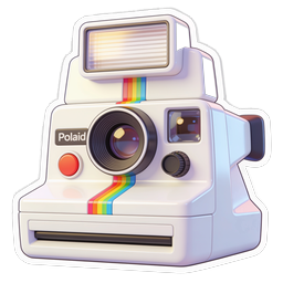 Polaroid Camera Icon - Vintage Instant Photography