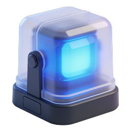 Police Emergency Light Beacon 3D Icon