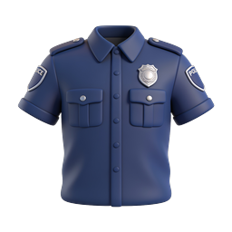 Icône de chemise d'uniforme de police - Design de badge des forces de l'ordre