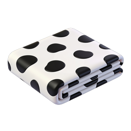 Polka Dot Fabric Icon | 3D Realistic Cloth Design