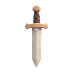 Stylized Polygon Sword Icon for Gaming and Adventure