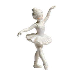 Porcelain Ballerina Figurine Icon - Elegant Dance Art
