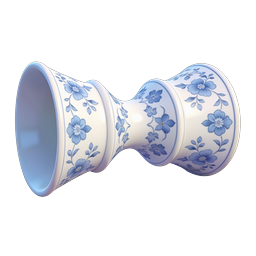 Elegant Blue and White Porcelain Vase Icon