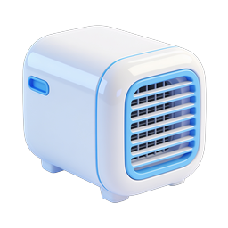 Portable Air Cooler Icon - 3D Realistic Appliance