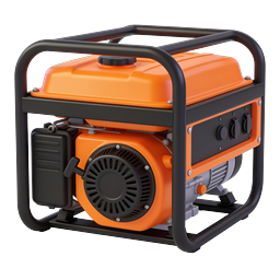 Portable Generator Power Equipment Icon | 3D Realistic