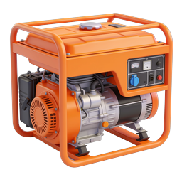 Portable Generator 3D Icon - Power Equipment Design