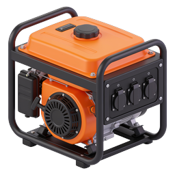 Portable Generator Icon | 3D Power Equipment