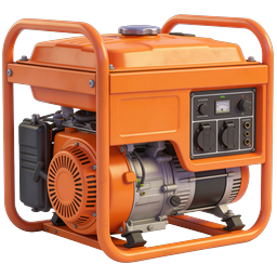 Portable Power Generator 3D Icon | Industrial Equipment