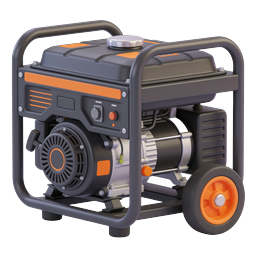 Portable Generator 3D Icon - Power Equipment Design