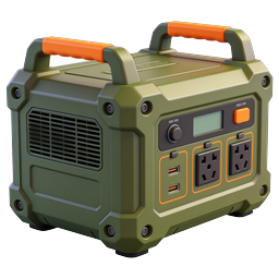 Portable Power Station Generator Icon - Camping & Emergency