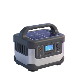 Portable Power Station with Solar Panel Icon
