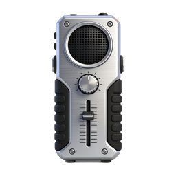 Portable Radio Device Icon | Realistic 3D Audio Equipment