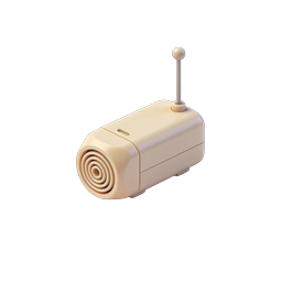 Portable Radio Icon - 3D Speaker Device