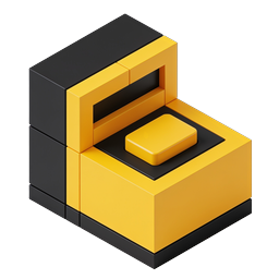 3D Isometric POS Terminal Payment Icon