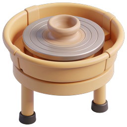 Pottery Wheel Icon for Creative Projects