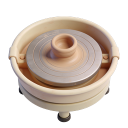 Pottery Wheel Icon for Craft and Art Applications