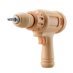 Power Drill Icon - Realistic Tool Illustration