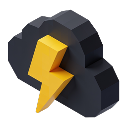 Power Gear Lightning Bolt Icon - Energy & Performance
