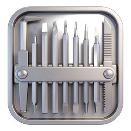 Precision Tool Kit Icon - Metallic Chrome Hardware