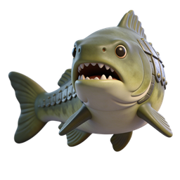 Playful Cartoon Fish Icon for Creative Projects