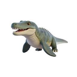 Playful Crocodile Icon for Nature Apps and Education