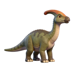 Playful Cartoon Dinosaur Icon for Kids' Projects