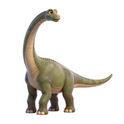 Playful Cartoon Dinosaur Icon for Kids and Education