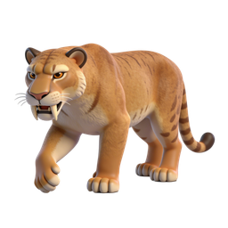 Icono de tigre dientes de sable para amantes de animales salvajes