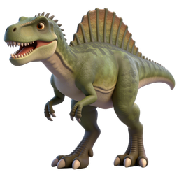 Spinosaurus Dinosaur Icon - Fun and Engaging Design