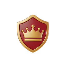 Premium Crown Shield Icon - VIP Luxury Badge