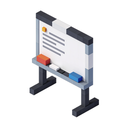 Isometric Presentation Board Icon | 3D Business Icon
