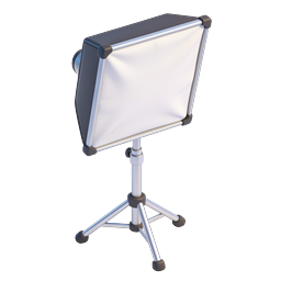Presentation Display Tripod Stand Icon | 3D Render