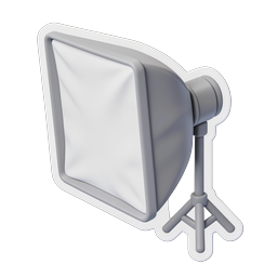 Presentation Screen Tripod Icon - 3D Isometric Design