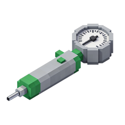 Stylish Pressure Gauge Icon for Engineering Applications